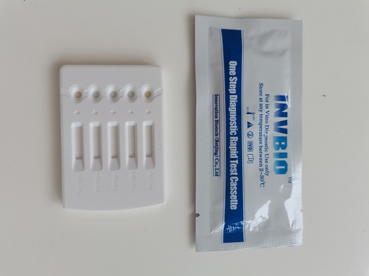 Bộ dụng cụ kiểm tra nhanh một bước Hbv Thuốc thử chẩn đoán 5 Bảng thử nghiệm Stip Cassette