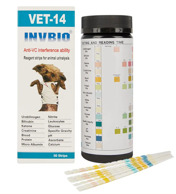 Thương hiệu INVBIO Giao hàng nhanh Que thử nước tiểu VET Pet 14 Thông số Siêu thị