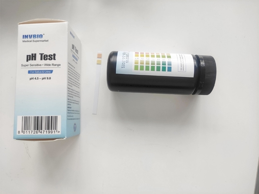 Dải chỉ thị Ph nước tiểu nước bọt 4.5 – 9.0 100 cho Ph cơ thể