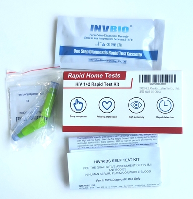 Bộ dụng cụ xét nghiệm nhanh 1/2 Hiv thế hệ thứ 4 Antigene Ag Ab Giang mai và chẩn đoán Hiv Aids