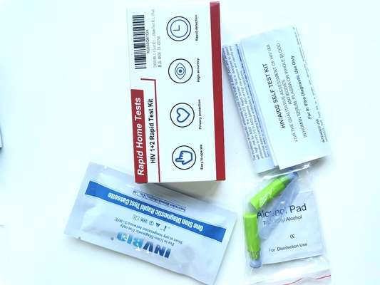 Bộ kháng nguyên xét nghiệm nhanh Hiv 1/2 Thuốc thử kháng thể Băng thử nghiệm tại nhà