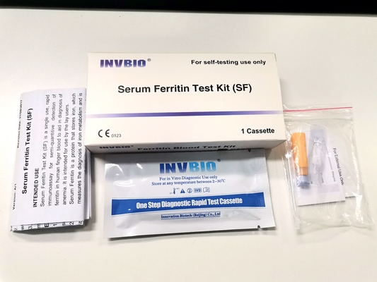 Ferritin Định Lượng Nhanh Tự Xét Nghiệm Độ Chính Xác Cao 1 Que Thử/Hộp