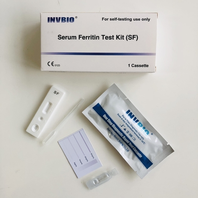 Invbio Ce Bộ xét nghiệm thiếu máu tự kiểm tra Mức độ Ferritin trong huyết thanh nhanh chóng tại nhà
