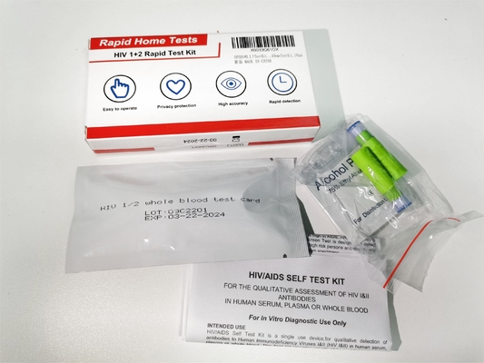Loại 1 Loại 2 Độ đặc hiệu 99,5% Bộ dụng cụ xét nghiệm nhanh Hiv 25 chiếc mỗi hộp