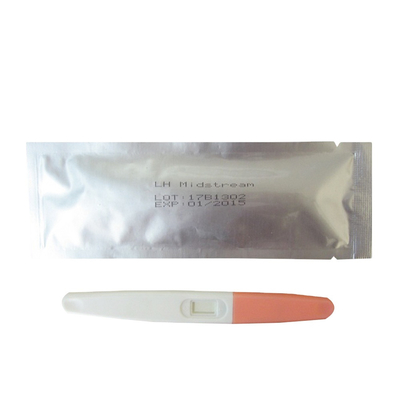 Sử dụng tại nhà Thử nghiệm rụng trứng Lh Giữa dòng 15mIU / ml Bộ dụng cụ kiểm tra khả năng sinh sản
