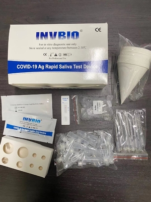 100% Độ đặc hiệu Bộ kiểm tra nhanh Covid 19 Thẻ kiểm tra nước bọt