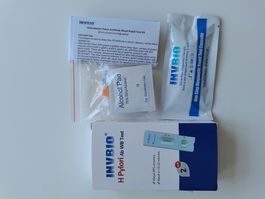 Bệnh viện nhạy cảm 100% H Pylori Ab Xét nghiệm nhanh Thẻ máu toàn phần cho người