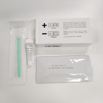 Phát hiện kháng thể Hiv Bệnh truyền nhiễm Bộ xét nghiệm nhanh Bộ dụng cụ xét nghiệm nhanh trong máu toàn bộ Mẫu nước bọt huyết tương 25 xét nghiệm