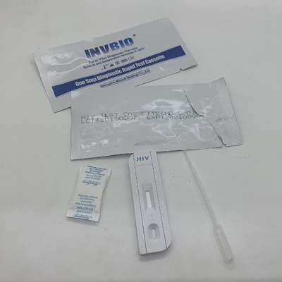 Độ nhạy cao Bộ dụng cụ xét nghiệm nhanh một bước Hỗ trợ / Hiv 1/2 Kháng thể Nhiễm trùng máu toàn phần Bao bì Oem