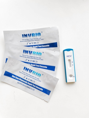 Hcv Viêm gan C Bộ xét nghiệm nhanh Dải băng cho huyết tương huyết thanh toàn phần