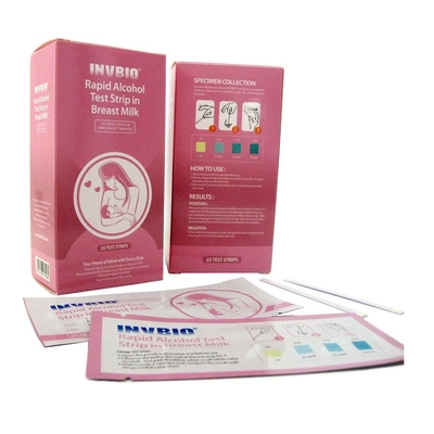 25 chiếc Băng thử nghiệm nhanh Dải thử nghiệm màn hình sữa Kết quả chính xác sau 2 phút