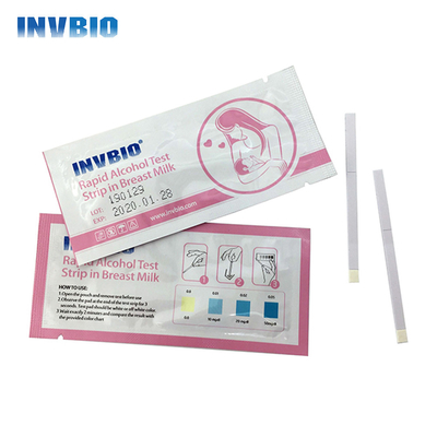 25 chiếc Băng thử nghiệm nhanh Dải thử nghiệm màn hình sữa Kết quả chính xác sau 2 phút