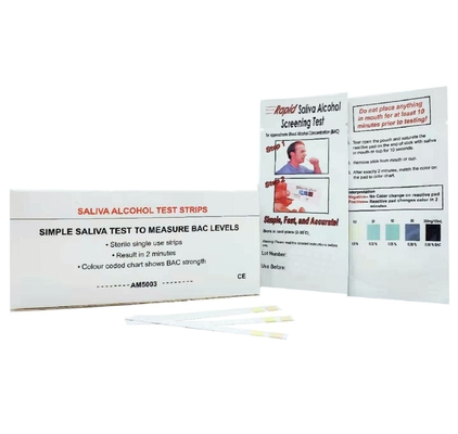 Băng thử nghiệm nhanh một bước 3,00mm Que thử rượu uống chính xác đáng tin cậy