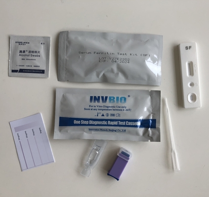 Invbio Ce Bộ xét nghiệm thiếu máu tự kiểm tra Mức độ Ferritin trong huyết thanh nhanh chóng tại nhà
