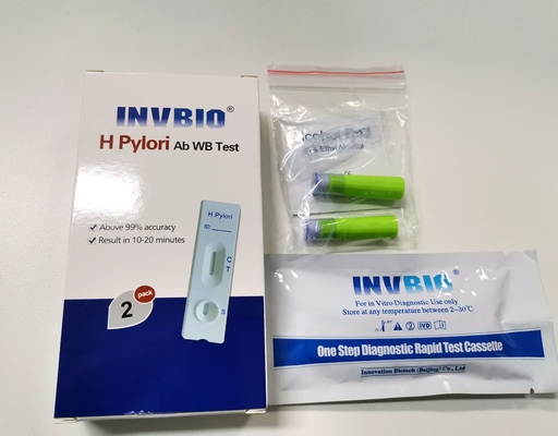 25 miếng H Pylori Thẻ Bộ dụng cụ xét nghiệm nhanh bệnh truyền nhiễm Kháng nguyên phân