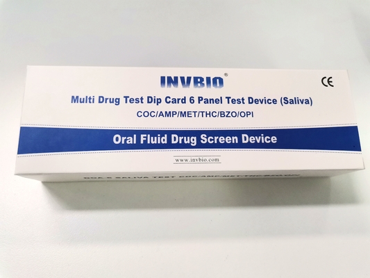 40ng / ml 6 Bảng thử nghiệm thuốc nước bọt bằng nước bọt có độ chính xác cao