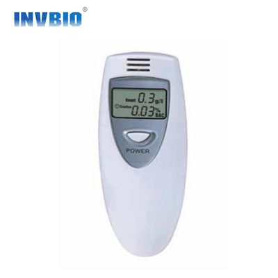 Máy kiểm tra nồng độ cồn một màn hình Máy dò LCD mini màu trắng