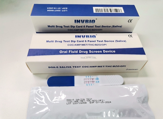 Bộ dụng cụ kiểm tra thuốc nước bọt trực tiếp 6 bảng CE Fda đã được phê duyệt