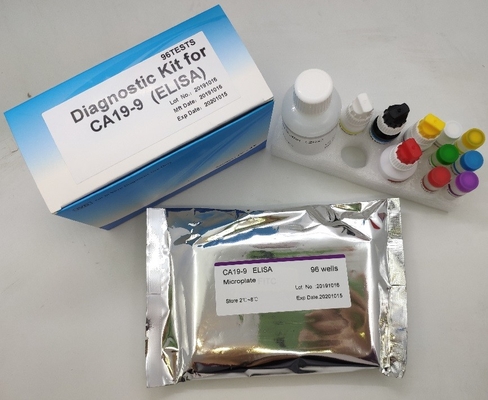 Chẩn đoán y tế Ca19-9 Bộ xét nghiệm Elisa Sandwich xét nghiệm miễn dịch kháng nguyên