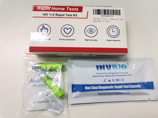 Bộ xét nghiệm nhanh kháng thể Hiv 1+2 Máu toàn phần 25 cái / Hộp