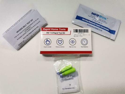 25 chiếc Bộ dụng cụ xét nghiệm nhanh chẩn đoán máu toàn phần Hiv Tự kiểm tra tại nhà