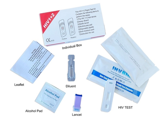 Quick Finger Prick Xác định Std Rapid Hiv Blood Test Kit Giấy chứng nhận Ce Iso