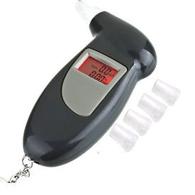 Móc khóa xe cảnh sát kỹ thuật số Bactrack Alcohol Breathalyzer với pin kiềm