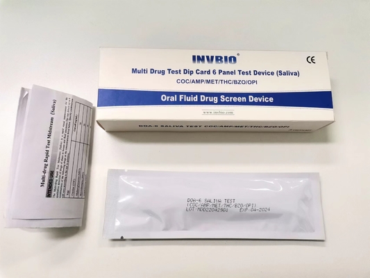 Bộ xét nghiệm thuốc uống chất lỏng 6 bảng có độ chính xác cao dành cho sức khỏe nhận dạng tư nhân