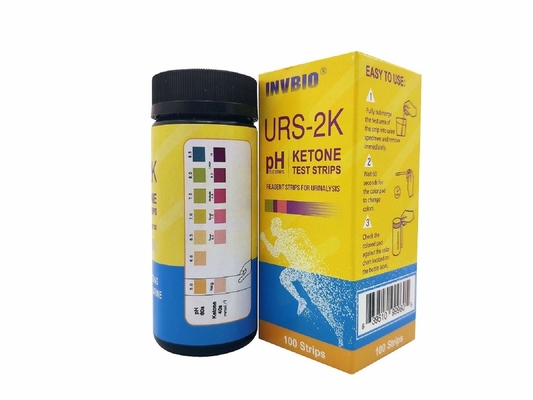 Phân tích nước tiểu Xét nghiệm Keto Ph trong một dải nước tiểu Fda Ce Fsc đã được phê duyệt