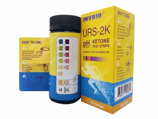 Phân tích nước tiểu Xét nghiệm Keto Ph trong một dải nước tiểu Fda Ce Fsc đã được phê duyệt