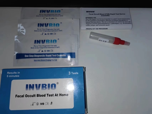 Chẩn đoán nhanh 1 cái Bộ xét nghiệm máu huyền bí trong phân Một bước Sử dụng tại nhà Phát hiện nhanh