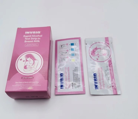 Dễ sử dụng Dải kiểm tra cồn sữa mẹ 25 xét nghiệm mỗi gói