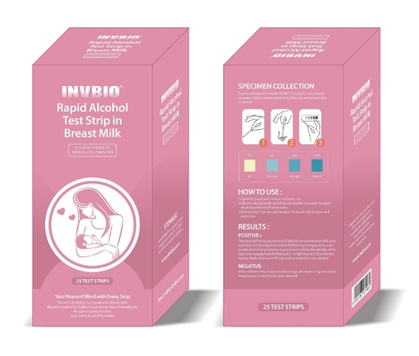 Một lần sử dụng Dải cho con bú 3,00mm để kiểm tra Độ nhạy cảm của cồn 0,02%