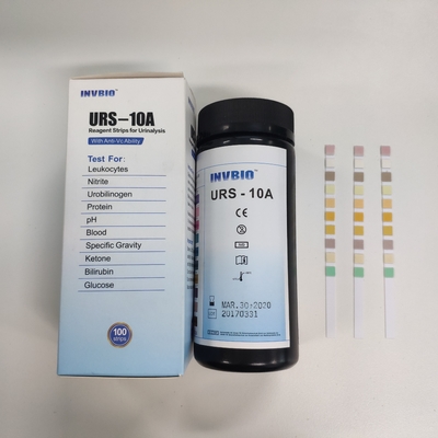 Độ chính xác cao Que thử phân tích glucose Bilirubin nước tiểu 3,00mm 10 Thông số