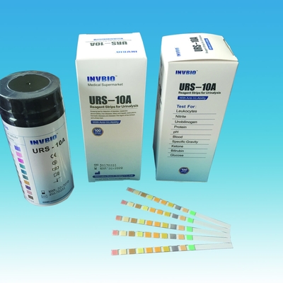Độ chính xác cao Que thử phân tích glucose Bilirubin nước tiểu 3,00mm 10 Thông số