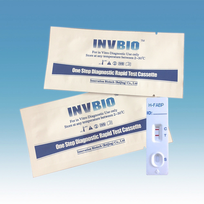 Băng thử nghiệm nhanh 3,00mm Tim axit béo liên kết Protein Thử nghiệm H-FABP