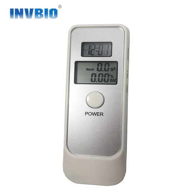Đèn nền màu xanh LCD Máy đo độ cồn cầm tay chính xác Máy đo độ cồn của cảnh sát