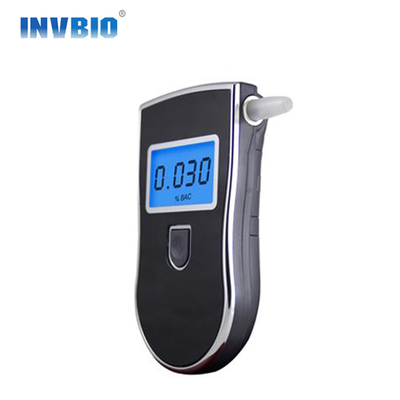 Đèn nền màu xanh LCD Máy đo độ cồn cầm tay chính xác Máy đo độ cồn của cảnh sát