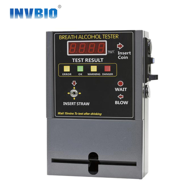Quầy bar Nơi công cộng Đồng xu Vận hành Máy kiểm tra rượu bằng khí nén có báo động