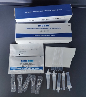 100% Độ đặc hiệu Bộ kiểm tra nhanh Covid 19 Thẻ kiểm tra nước bọt