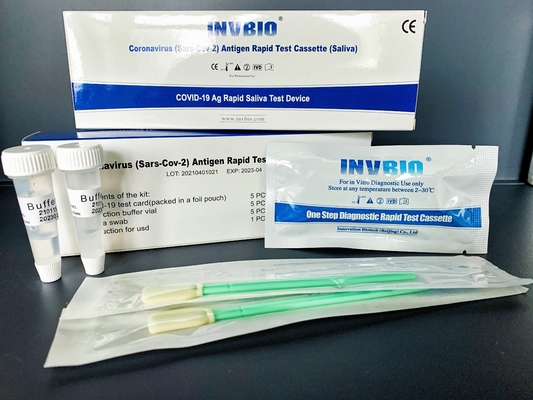 10-20 phút Một bước Covid 19 Kit kiểm tra nhanh Rtk Antigen Test nhanh Cassette Nước bọt Kẹo mút
