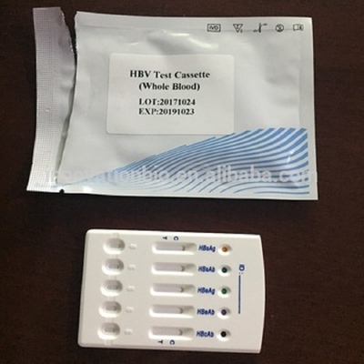 Bộ dụng cụ xét nghiệm nhanh bệnh truyền nhiễm HBV cho bảng xét nghiệm đa 5 bệnh viêm gan B