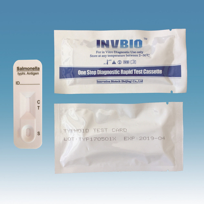 Xét nghiệm thẻ nhanh Typhoid Ag Máu toàn phần / Huyết thanh y tế IVD