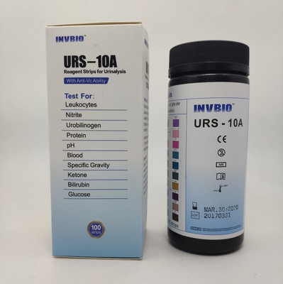 INVBIO 10 Tham số Thử nghiệm phân tích nước tiểu trong ống nghiệm