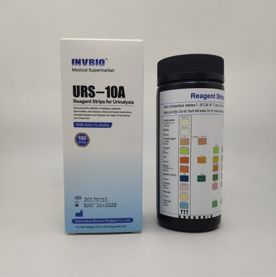 INVBIO 10 Tham số Thử nghiệm phân tích nước tiểu trong ống nghiệm