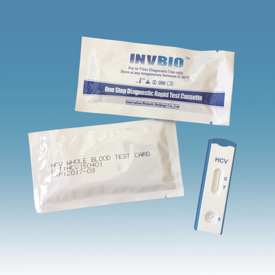 Bộ dụng cụ xét nghiệm nhanh chống bệnh truyền nhiễm Hcv Thiết bị băng 25 chiếc / hộp