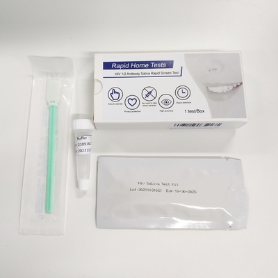Bộ dụng cụ kiểm tra nhanh bệnh truyền nhiễm Ivd y tế Một bước Hiv Nước bọt